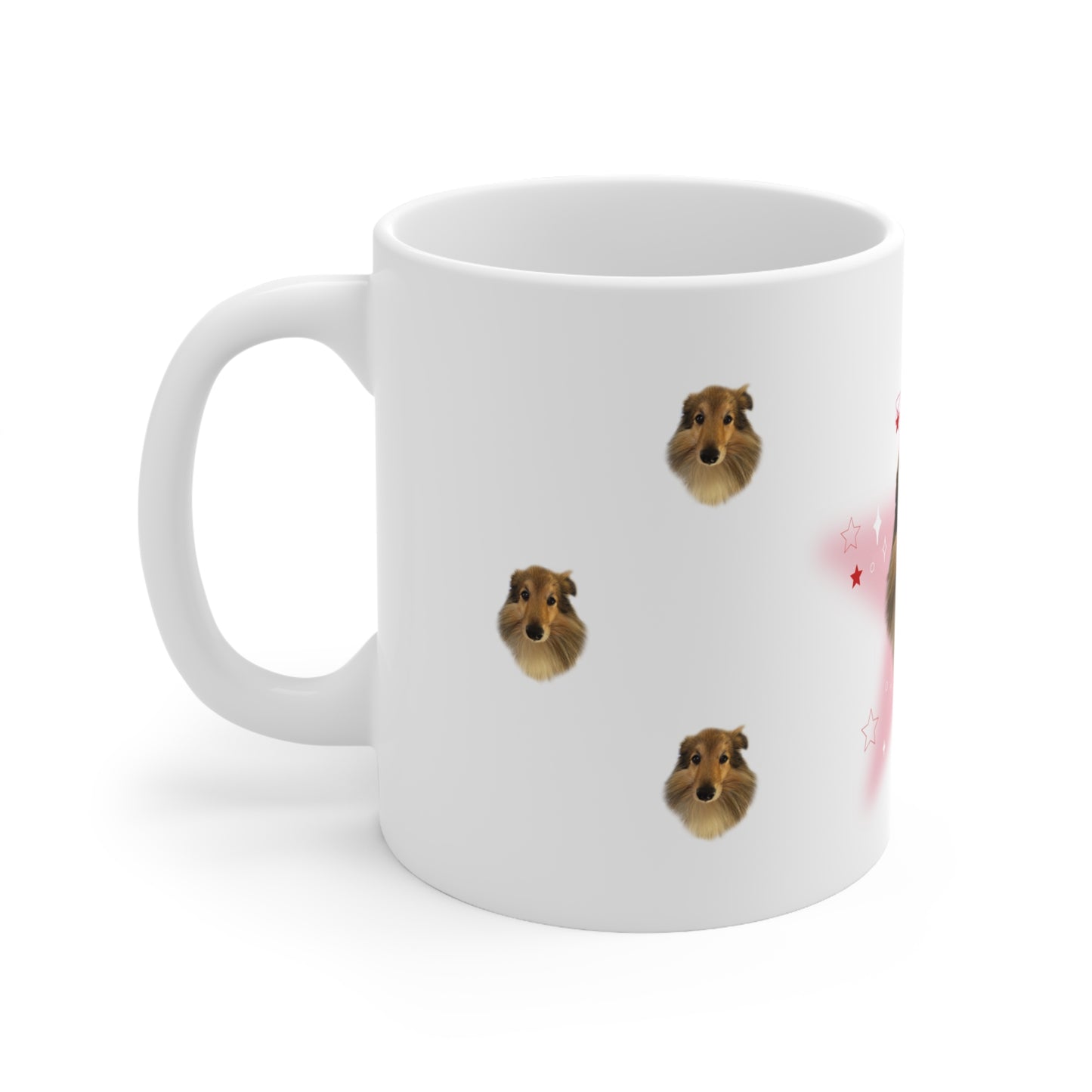 Tasse - lustige personalisierte Tasse mit deinem Hund drauf, "if i die my dog owns everything"