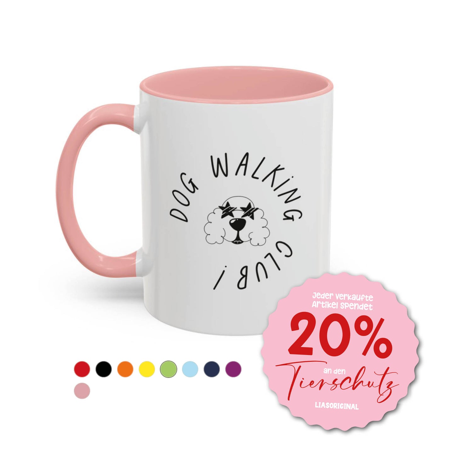 'dog walking club' Tasse